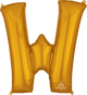 Gold Letter W 34″ Balloon