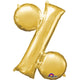 Gold Percentage Percent % Sign 34″ Balloon