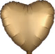 Gold Sateen Satin Luxe Heart 19″ Balloon