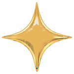 Gold Starpoint 40″ Foil Balloon by Qualatex from Instaballoons