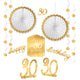 Kit de decoración de la habitación del cumpleaños número 30 de la Edad de Oro