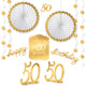 Kit de decoración de la habitación del 50 cumpleaños de la Edad de Oro