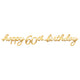 Golden Age Birthday 60th Letter Banner 12″