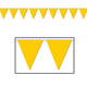 Banderín amarillo dorado 11″ x 12′