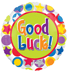 Good Luck Polka Stars 18″ Foil Balloon by Anagram from Instaballoons