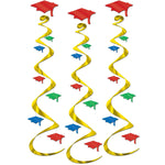 Grad Cap Whirls by Beistle from Instaballoons
