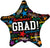 Grad Star with Messages 18″ Foil Balloon by Convergram from Instaballoons