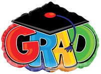 Grad with Cap Shape 18″ Foil Balloon by Convergram from Instaballoons