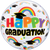Graduation Caps and Rainbows 22″ Bubble Balloon by Qualatex from Instaballoons