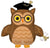 Graduation Wise Owl 30″ Foil Balloon by Anagram from Instaballoons