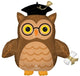 Graduation Wise Owl 30″ Balloon