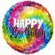 Groovy Birthday Holographic 18″ Balloon