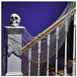 Halloween Creepy Cloth Gray 60″ x 30″ by Amscan from Instaballoons