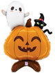Halloween Ghost Pumpkin Stand Up 30″ Balloon