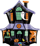 Halloween Haunted House 37″ Foil Balloon by Qualatex from Instaballoons