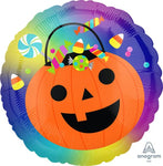 Halloween Pumpkin Bucket 18″ Foil Balloon by Anagram from Instaballoons