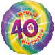 Happy 40th Birthday 18″ Balloon