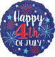 Happy 4th of July 18″ Balloon