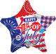 Happy 4th Of July Star 18″ Balloon