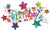 Happy Birthday Banner Stars 37″ Foil Balloon by Betallic from Instaballoons