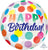 Happy Birthday Big Dots Clear Orbz 16″ Balloon