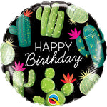 Happy Birthday Cactus 18″ Foil Balloon by Qualatex from Instaballoons