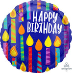 Happy Birthday Candles 18″ Foil Balloon by Anagram from Instaballoons
