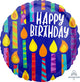 Happy Birthday Candles 18″ Balloon