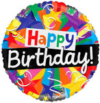 Happy Birthday Colorful 17″ Foil Balloon by Convergram from Instaballoons