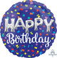 Happy Birthday Confetti 28″ Balloon