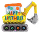 Happy Birthday Construction Excavator 31″ Balloon