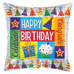 Happy Birthday Cupcakes 17″ Foil Balloon by Convergram from Instaballoons