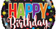 Happy Birthday Dots 18″ Balloon