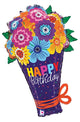 Happy Birthday Flower Bouquet 30″ Balloon