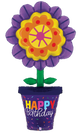 Happy Birthday Flower Pot 63″ Balloon