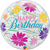 Qualatex Happy Birthday Flowers 22″ Bubble Balloon