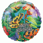 Happy Birthday Frogs & Lizards 18″ by Anagram from Instaballoons