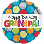 Happy Birthday Grandpa 18″ Foil Balloon by Anagram from Instaballoons