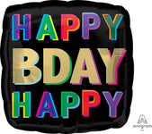 Happy Birthday Offset Letter 18″ Foil Balloon by Anagram from Instaballoons