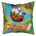 Happy Birthday Pirate Ship 18″ Foil Balloon by Convergram from Instaballoons