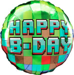 Happy Birthday Pixel Party 18″ Foil Balloon by Anagram from Instaballoons