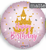 Happy Birthday Princess Castle Matte 18″ Foil Balloon by Convergram from Instaballoons