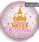 Feliz Cumpleaños Princesa Castillo Mate 18″ Globo