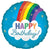 Happy Birthday Rainbow 18″ Foil Balloon by Anagram from Instaballoons