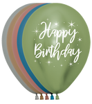 Happy Birthday Reflex Assortment 11″ Latex Balloons by Betallic from Instaballoons