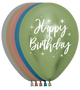 Happy Birthday Reflex Surtido Globos de látex de 11″ (50 unidades)