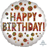 Happy Birthday Sequins 18″ Foil Balloon by Anagram from Instaballoons