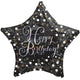 Happy Birthday Sparkling Star 28″ Balloon