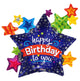 Happy Birthday To You Star Holographic 36″ Balloon