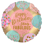 Happy Birthday Stay Fabulous 18″ Foil Balloon by Anagram from Instaballoons